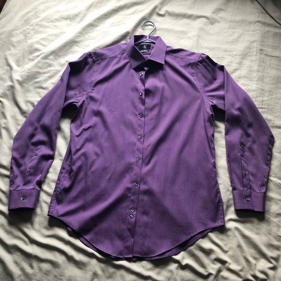 Calvin Klein Dress Shirt Slim Fit 16 34/35 - Picture 1 of 3